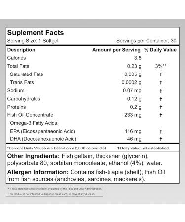 Granagard Nano Omega 3 Fish Oil Softgels Advanced Nanotechnology for Enhanced Absorption High EPA DHA No Aftertaste Easy to Swallow 30 Softgels - Buy Online on GoSupps.com