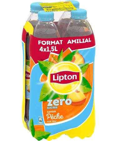 Lipton Ice Tea Th Glac Saveur P che Z ro Sucres 4 x 1 5 L - Buy Online on GoSupps.com