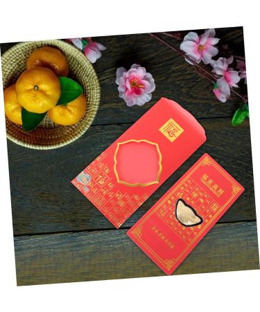 Lurrose 2pcs Red Envelope New Year Money Pocket Lai See Envelopes 2023 New Year Envelopes New Year Red Pocket Paper Gift Bag Spring Festival Red Packet Gold Foil Chinese Style Zodiac Bag - Buy Online on GoSupps.com