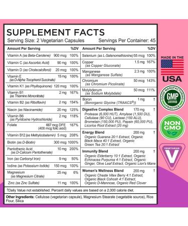 FarmHaven Apple Cider Vinegar Capsules with Ginger & Multivitamin for Women - Buy Online on GoSupps.com