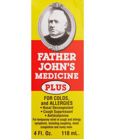 Father John's Medicine Plus Liquid 4 Fl Oz - Cold and Allergy Relief (Pack of 1) - Buy Online on GoSupps.com