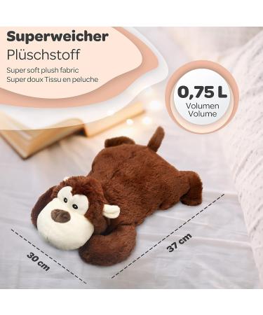 Mouji Premium Children's Bear Hot Water Bottle | Fluffy 0.75L Heat Bottle Cuddly Toy | Ideal for Kids & Adults | Warmth & Comfort - Buy Online on GoSupps.com