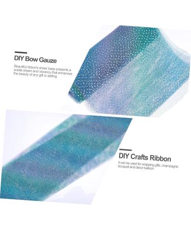 VILLCASE 2 Rolls Gradient Mesh Shimmery Skirt Mesh Ribbon Tulle Table Runner Bling Ribbon Child Bow Tie - Buy Online on GoSupps.com