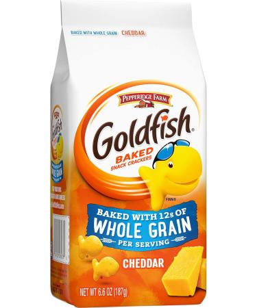 Pepperidge Farm Goldfish Cheddar Crackers Baked with Whole Grain 6.6 oz. Bag Cheddar Whole Grain - Buy Online on GoSupps.com