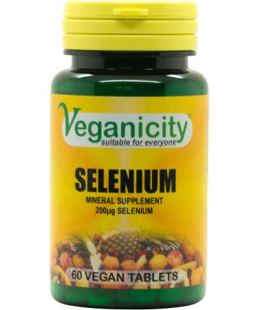 Veganicity Selenium 200 g : Antioxidant mineral : 60 tablets