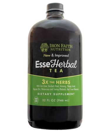 EsseHerbal Tea 8 herb Formula w/Organic Minerals/Non-GMO/Vegan/Organic/Detox & Cleanse Support Immune System (32 oz) 32 Ounce