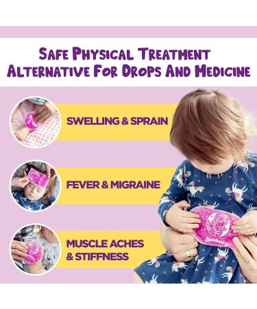 Kids Unicorn Ice Packs - Reusable Boo Boo Relief Set for Toddlers & Babies - Buy Online on GoSupps.com