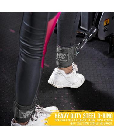 Body Reapers Gym Ankle Strap for Cable Machine  Adjustable Ankle Straps for Working Out  Neoprene Padded for Glute kickbacks & Lower Body Exercises  Ankle Cuffs for Men & Women Gym Accessories Pair Black - Buy Online on GoSupps.com