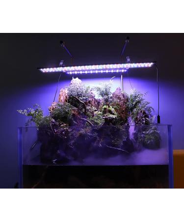 Hygger Advanced LED Aquarium Light | 24/7 Timer, Customizable 7 Color 5 Intensity Full Spectrum Light for 55-75 Gallon Fish Tank | 48-54 inches - Buy Online on GoSupps.com