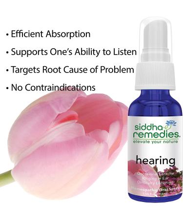 Siddha Remedies Hearing | Ear Ache & Ringing Relief | Homeopathic Medicine for Adults | Non-GMO, Alcohol-Free, Gluten-Free, Sugar-Free - Buy Online on GoSupps.com