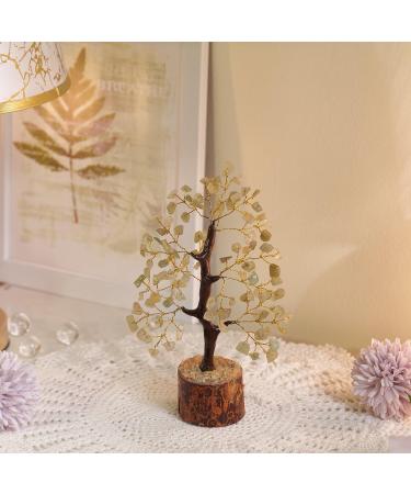 Green Jade Crystal Tree - Spiritual Gift for Women | Jade Tree Decor for Living Room | Birthday Gift for Her & Him | Jade Stone Tree of Life - Lucky Tree Crystal Gift - Buy Online on GoSupps.com