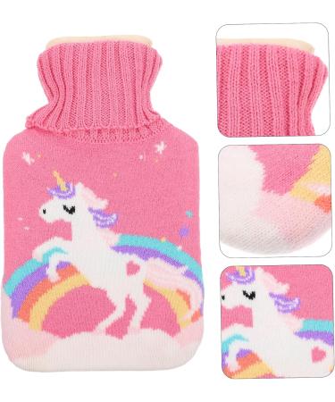 Lurrose Unicorn Hot Water Bottle Cover Set | Knitting Rubber Sack for Winter Warmth | International Shipping Available - Buy Online on GoSupps.com