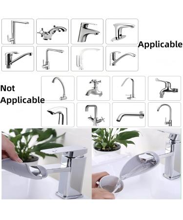 Faucet Extender For Kids Sink 2PCS Extender For Toddlers Sink Extender For Kids Faucet Bathroom Wash Tap Washing Helper Hand Washing Faucet Extension Kids Bath Safety Protection For Baby And Children - Buy Online on GoSupps.com