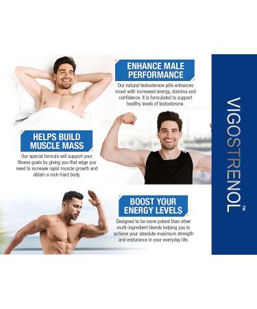 VIGOSTRENOL Testosterone Booster 450MG - Male Food Supplement (10 Capsules) - Buy Online on GoSupps.com