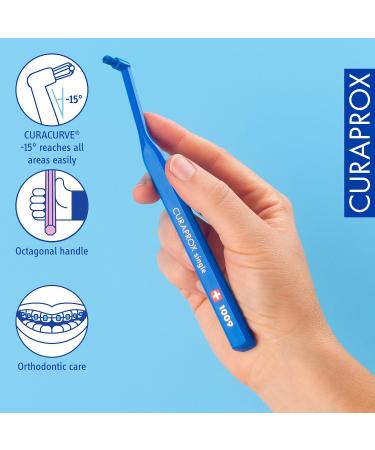 Curaprox CS 1009 Single-Tuft Toothbrush - Ideal for Braces Implants & Bridges - Random Color - Buy Internationally - Buy Online on GoSupps.com
