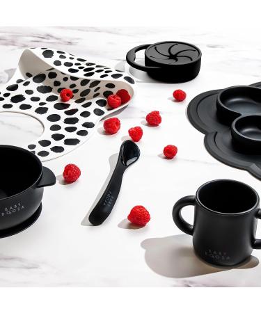 Baby Boosa Surprise Snack Pot - Dentist-Developed No-Spill Cup for On-The-Go Snacking - Collapsible & Soft Finger Food Container - Explore Healthy Treats with Easy Access - BLW Milano Black - Buy Online on GoSupps.com