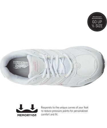 Avia Avi-Verge Women's Sneakers - Court Walking Cross Training Tennis Pickleball Shoes - Size 8 Bright White/Pink/Silver/Grey - Buy Online on GoSupps.com