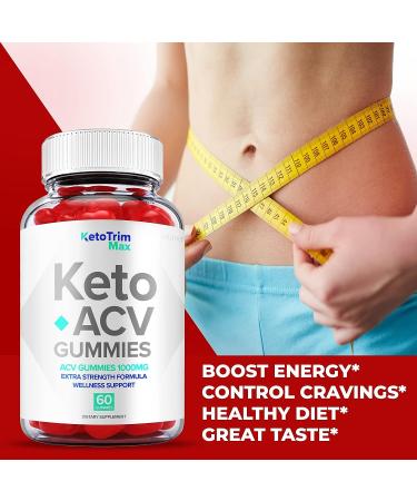 Keto Trim Max Gummies - Vegan Formula with ACV for Advanced Weight Loss - 60 Gummies - Buy Online on GoSupps.com