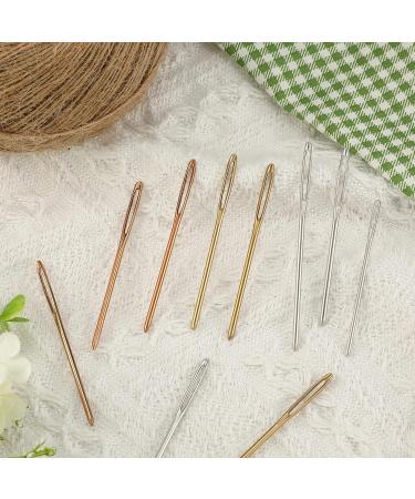 18pcs Large-Eye Blunt Needles for Yarn Knitting and Sewing Projects - Silver - Buy Online on GoSupps.com