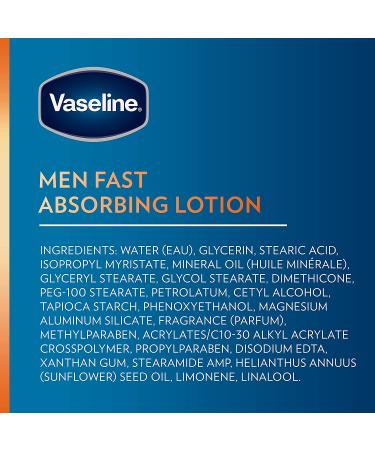 Vaseline Men's Healing Moisture Hand & Body Lotion - 20.3 oz Pack of 3 | Fast Absorbing Non-Greasy Formula for Dry or Cracked Skin - Buy Online on GoSupps.com
