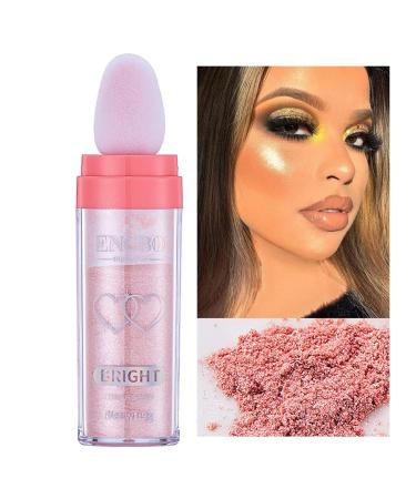 Face Powder Fairy Face and Body Highlighter Powder Stick Makeup Three-Dimensional Powder Makeup Brighten Makeup Blusher for Face&Body&Hair 9g Uaxiu 02#pink