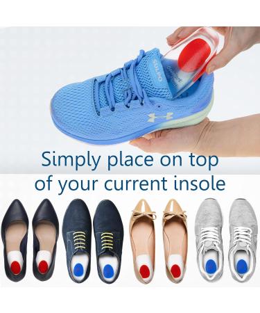 Sulpo Gel Heel Cushions - 5 Pairs of Silicone Inserts for Heel Spur Protection - Comfortable Gel Insoles for Men & Women - Sizes 36-39 - Buy Online on GoSupps.com