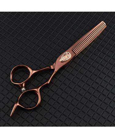 Hair Cutting Scissors Shears 6.0 Inch Professional Hair Scissors Hairdressing Scissors Cutting Bronze Scissor Styling Tool Barber Shear Hairdresser (Color : Thinning only)
