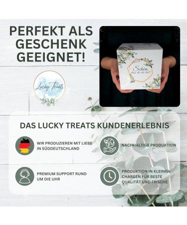 Buy Lucky Treat Eucalyptus Cookies - 12 Piece Box with Loving Messages | Perfect for Weddings & Baptisms | Made in Germany | International Shipping Available - Buy Online on GoSupps.com