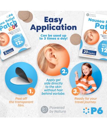 P6 Motion Sickness Patches for Kids - All-Natural Sea & Car Travel Relief - Non-Drowsy Safe Patches for Happy Journeys - Buy Online on GoSupps.com