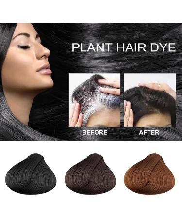 Nbzsmlkn Long Lasting Hair Dye Set Gray Hair Coverage Without Damaging the Scalp Long Lasting and Natural Hair Color Shampoo for Women and Men Brown - Buy Online on GoSupps.com