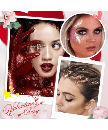  EONFAVE Glitter gel for the body easy to use with a precision applicator long-lasting glitter for face and hair - Buy Online on GoSupps.com