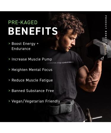 Kaged Muscle Pre-Kaged Cherry Bomb Pre Workout Powder for Men & Women - Intense Energy, Focus & Pump Supplement with Natural Flavors - Buy Online on GoSupps.com