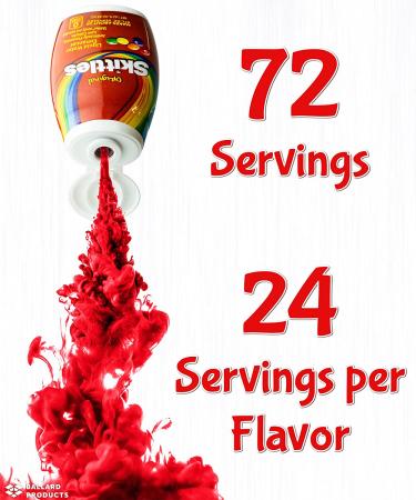 Skittles Liquid Water Enhancers Variety Pack - Original, Tropical, and Wild Berry Flavors - 3 Bottles - With Ballard Products Recipe Card - Buy Online on GoSupps.com