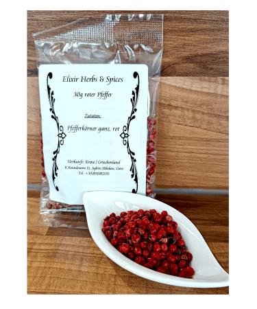 Elixir Herbs Spices Elixir Herbs & Spices on Crete 30 g pink berries pepper fine spices from Elixir Herbs & Spices on Crete different varieties of your choice 30 g red pepperpink berries 63
