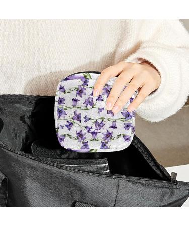 Large Capacity Women's Storage Bags for Bandages Menstrual Cups & Makeup | Travel Organizer | Crane & Lotus Pattern | 4.7x6.6x6 in - Buy Online on GoSupps.com