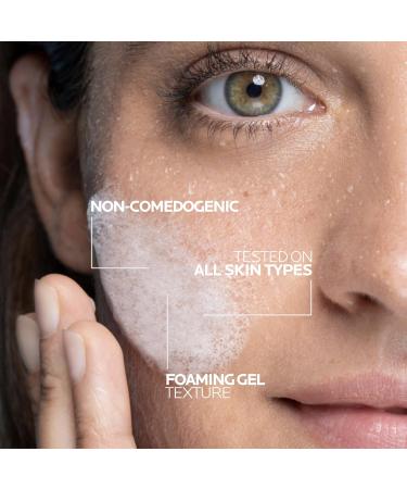 La Roche-Posay Vitamin C Brightening Face Wash Gentle Foaming Facial Cleanser with Vitamin Cg and Vitamin B3 to Brighten and Even Skin Tone Vitamin C Face Wash that Cleanses Dirt & Makeup 200ml - Buy Online on GoSupps.com