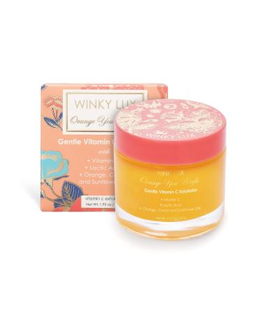 Winky Lux Orange You Bright Exfoliator | Facial Exfoliator | Brightening Exfoliating Face Scrub with Vitamin C (1.95 oz / 55 g)