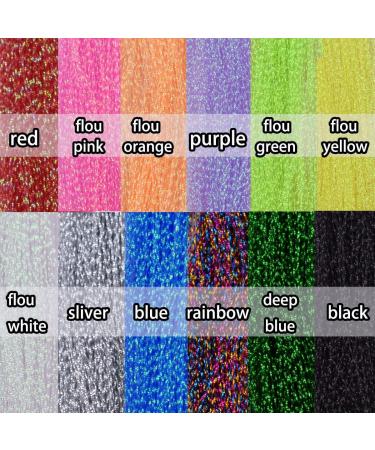 Buy 10/12 Packs of Multiple Colors Crystal Flash Line for Fly Fishing & Tying | International Shipping Available - Buy Online on GoSupps.com