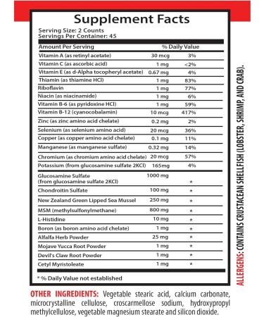 Bone tablets - JOINT MATRIX COMPLEX - glucosamine with chondroitin sulfate glucosamine chondroitin msm joint support supplement bone strength supplements pills for bones and joints 2B 180 Tabs - Buy Online on GoSupps.com