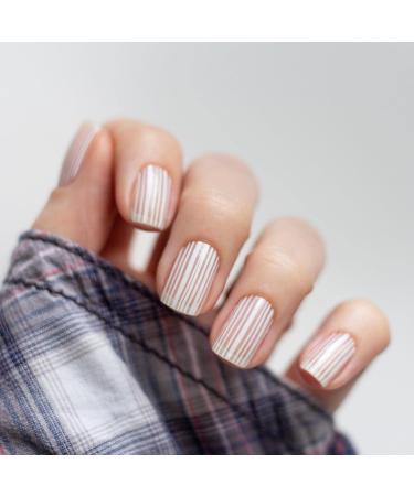Avoa Beauty Nail Film - Blurred Lines | White Transparent Self-Adhesive Nail Wraps | Long-Lasting Nail Art Design - 16 Thin Wraps for Stunning Nails - Buy Online on GoSupps.com