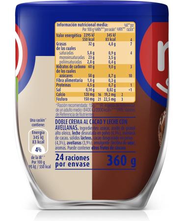 Nocilla Chocoleche Cocoa Cream Cocoa Spread Without Palm Oil 360 gr - Buy Online on GoSupps.com