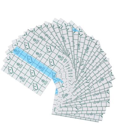 150 Pieces Stretch Adhesive Bandages Transparent Film Dressing Bandages Waterproof Adhesive Bandages (3.1 x 3.1 Inch) 3.1x3.1 Inch (Pack of 150)