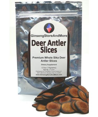 GinsengStoreAndMore Deer Antler Slices | Sika Deer Antler Velvet for Energy & Health | Lu Rong | Buy Online Internationally - Buy Online on GoSupps.com