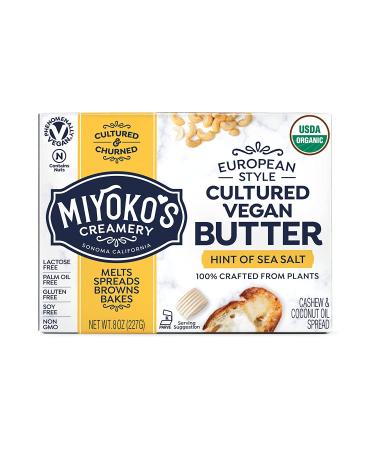 MIYOKO's Organic European Style Cultured Vegan Butter 8 oz - Buy Now for a Delicious Dairy-Free Alternative - Buy Online on GoSupps.com