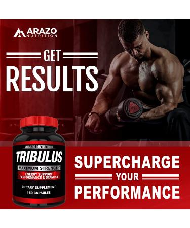 Arazo Nutrition Tribulus Testosterone Booster - 180 Capsules - Buy Online on GoSupps.com