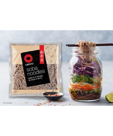 Obento Japanese Soba Noodles - Pre-Cooked 180g (Pack of 4) | Authentic Flavor Fast Shipping Worldwide - Buy Online on GoSupps.com