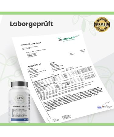 Buy Skin Hair Nails Capsules - Hair Vitamins (120 Vegan Capsules) | Biotin & Laboratory Tested for Healthy Hair Skin & Nails | 4-Month Supply - Buy Online on GoSupps.com