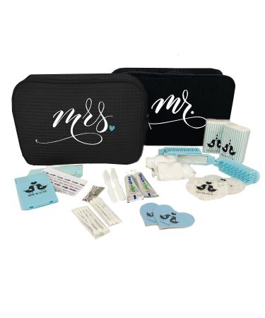 Mr. and Mrs. Honeymooners Travel Bag Gift Set - Bride and Groom Travel Set - Couples Gift for the Mr. and Mrs.