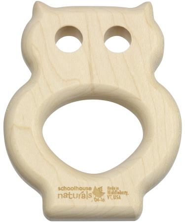 Owl Shaped Maple Teether - Made in USA