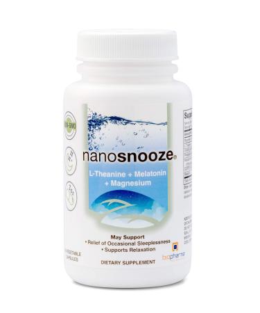 Biopharma Scientific Nanosnooze | 30 Servings | Melatonin + L-Theanine + Magnesium